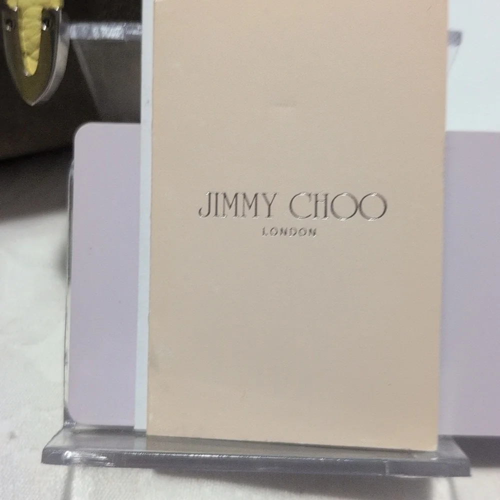 Jimmy Choo Rosalie Color Block  Yellow and Taupe 2 Way Satchel - RARE🔥🔥